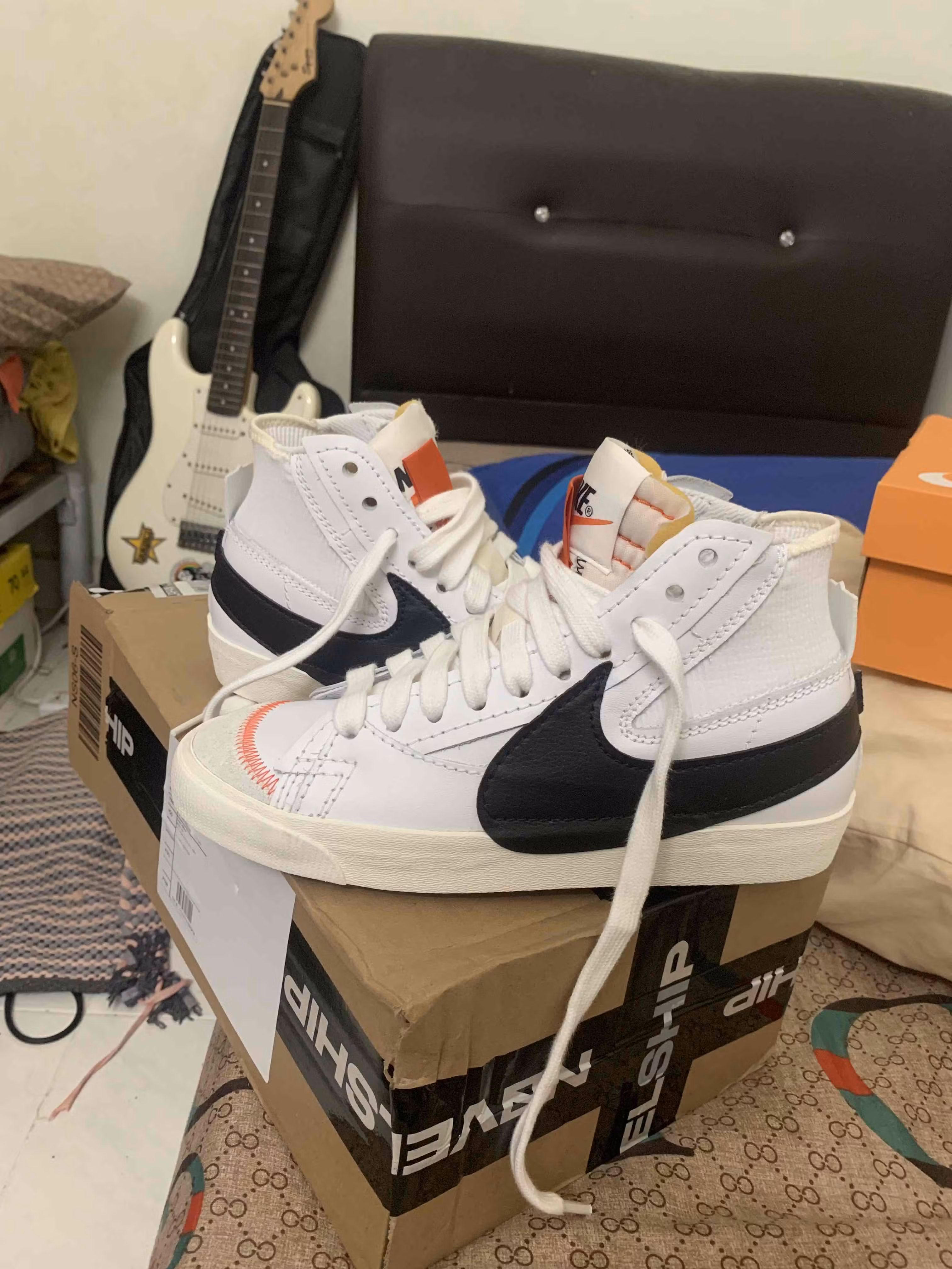 Nike Blazer Mid '77 Jumbo 'White Black' DD3111-100 Nike Blazer Mid '77 Jumbo 'White Black' DD3111-100